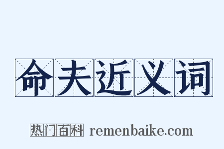 命夫近义词是什么意思的图片